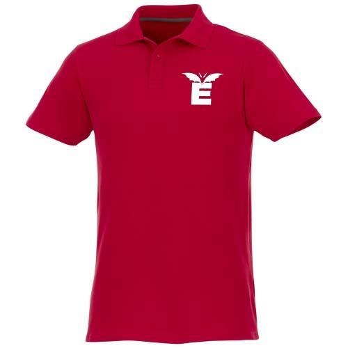 Helios herenpolo korte mouw rood,l