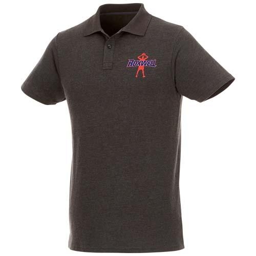 Helios herenpolo korte mouw charcoal,l