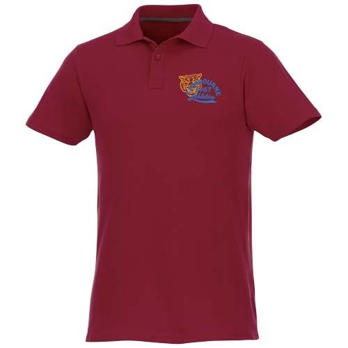 Helios herenpolo korte mouw bordeaux,l