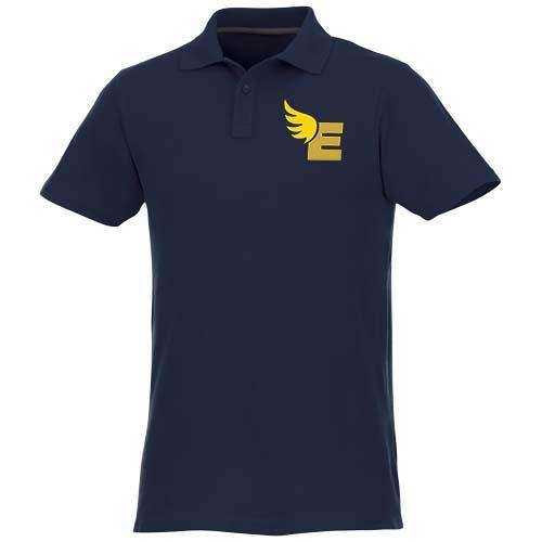 Helios herenpolo korte mouw navy,l