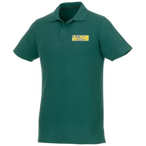 Helios herenpolo korte mouw bosgroen,l
