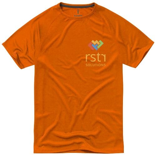 Niagara cool fit heren t-shirt korte mouw oranje,l