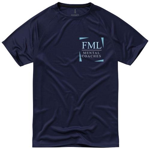 Niagara cool fit heren t-shirt korte mouw navy,l