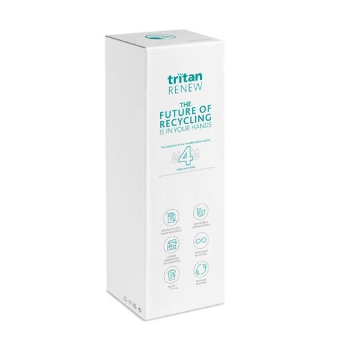 Tritan Renew™ fles 650 ml Bay transparant blauw