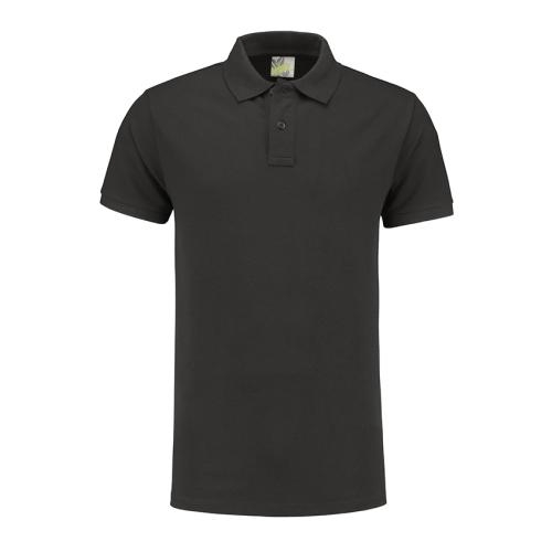 L&S heavy mix fit polo heren donkergrijs,l