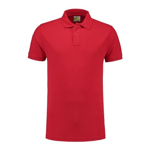 L&S heavy mix fit polo heren rood,l
