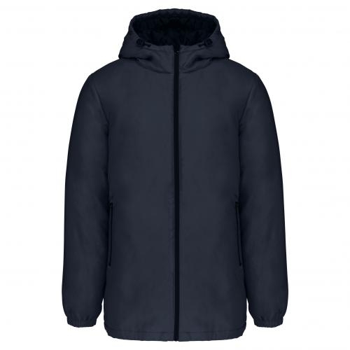 Gerecyclede parka met capuchon unisex navy,2xl