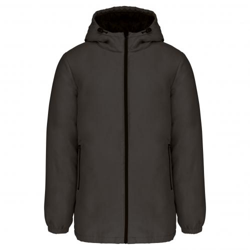 Gerecyclede parka met capuchon unisex donkergrijs,2xl