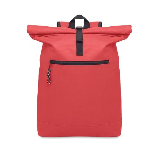 Polyester rolltop rugzak Irea rood
