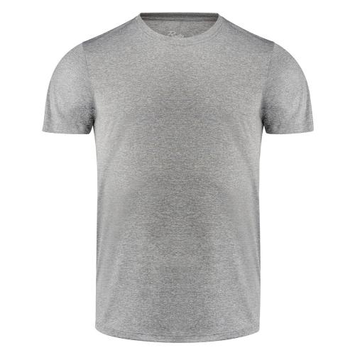 Printer sport T-shirt Run grijs gemeleerd,l