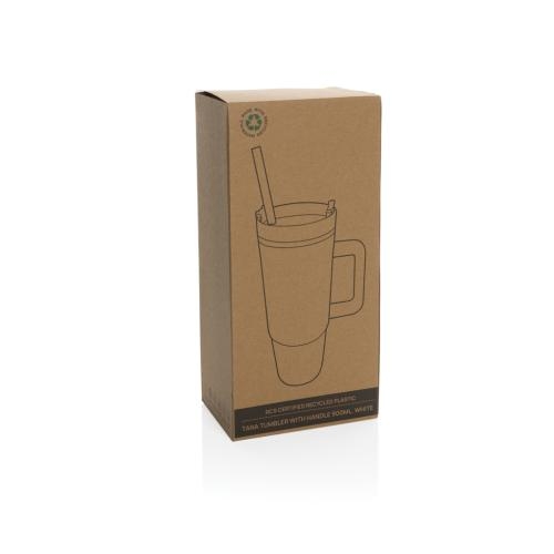 Plastic drinkfles met handvat 900 ml wit