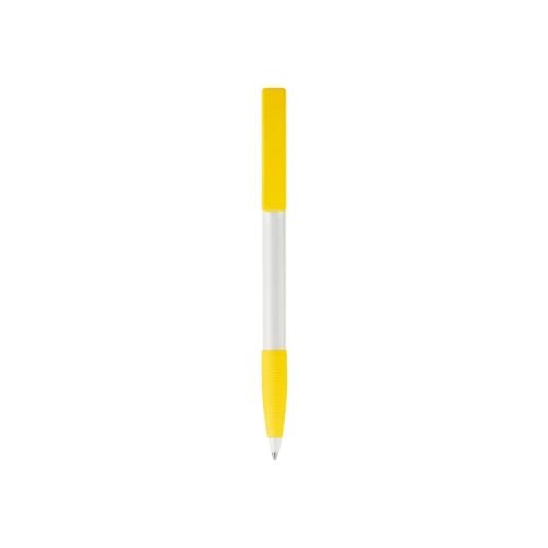 Balpen Nash grip hardcolour wit/geel