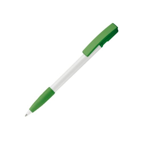 Balpen Nash grip hardcolour wit/groen