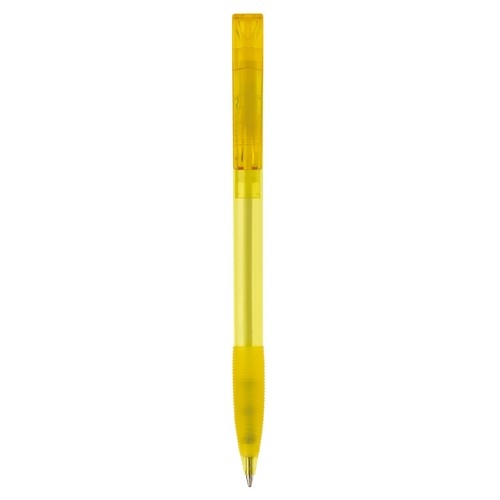 Balpen Nash grip transparant transparant geel