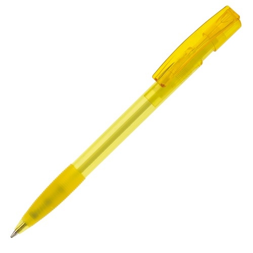 Balpen Nash grip transparant transparant geel