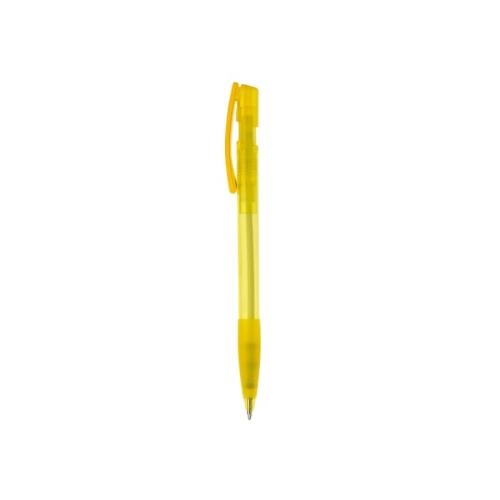 Balpen Nash grip transparant transparant geel