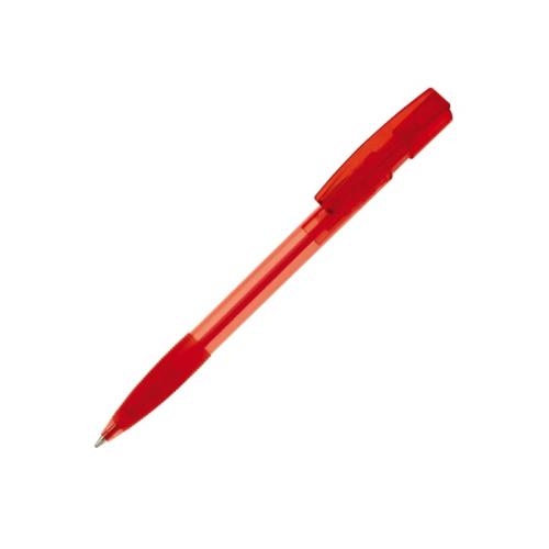 Balpen Nash grip transparant transparant rood