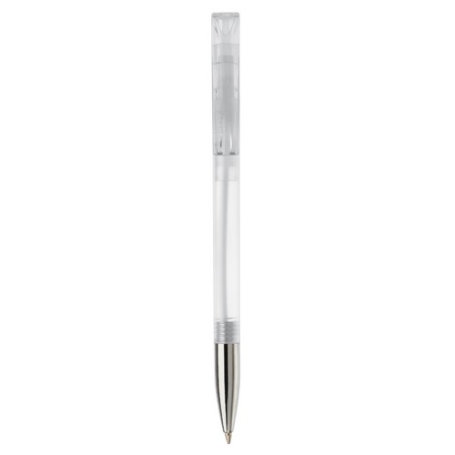 Balpen Nash metal tip transparant transparant/wit