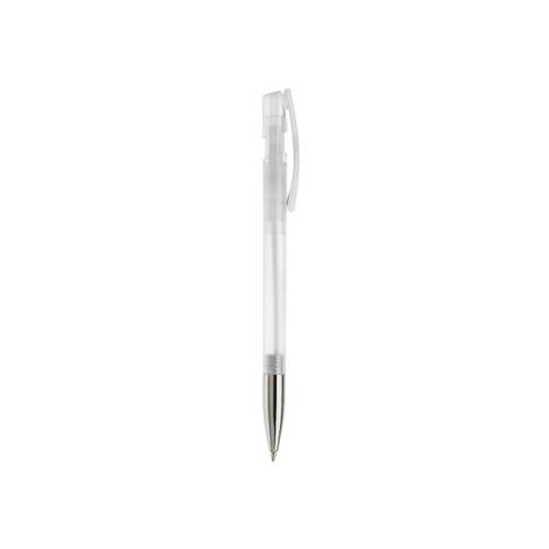 Balpen Nash metal tip transparant transparant/wit