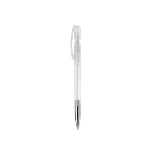 Balpen Nash metal tip transparant transparant/wit