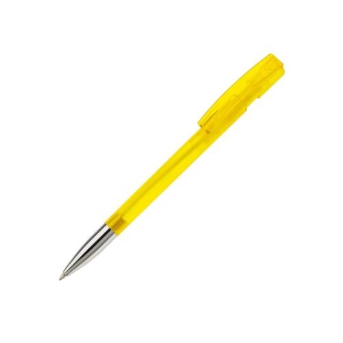 Balpen Nash metal tip transparant transparant geel