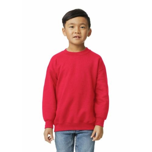 Gildan kids sweater rood,l
