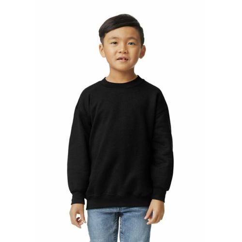 Gildan kids sweater zwart,l
