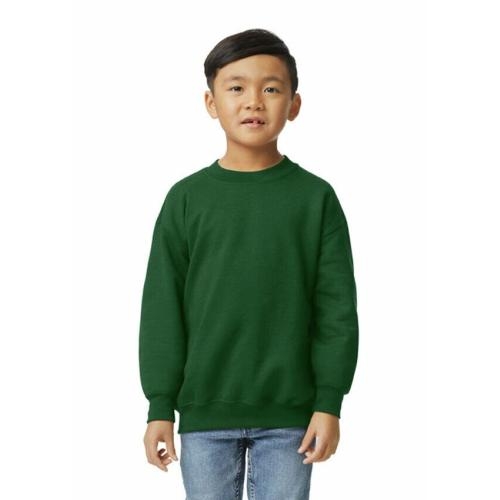 Gildan kids sweater forest green,l