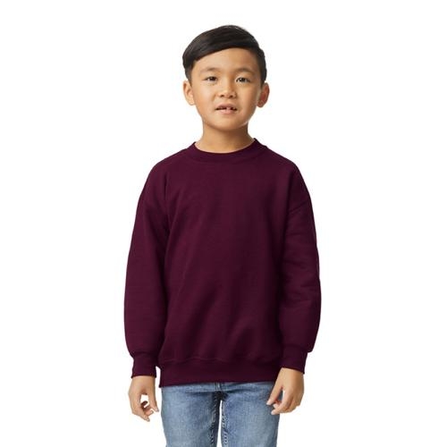 Gildan kids sweater maroon,l
