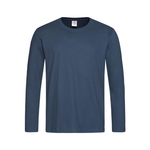 T-shirt Classic lange mouw navy,l