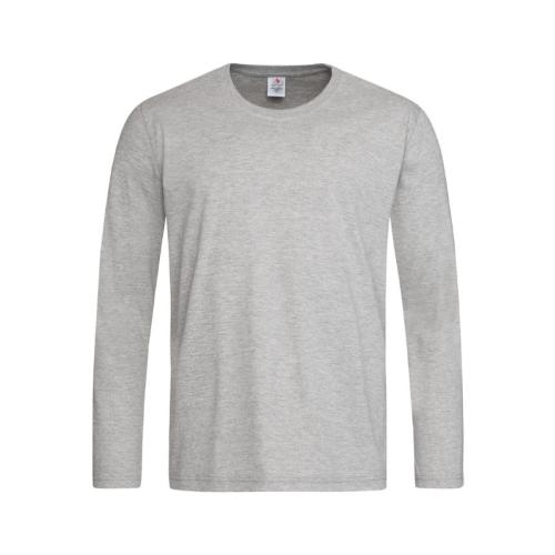 T-shirt Classic lange mouw grey heather,l