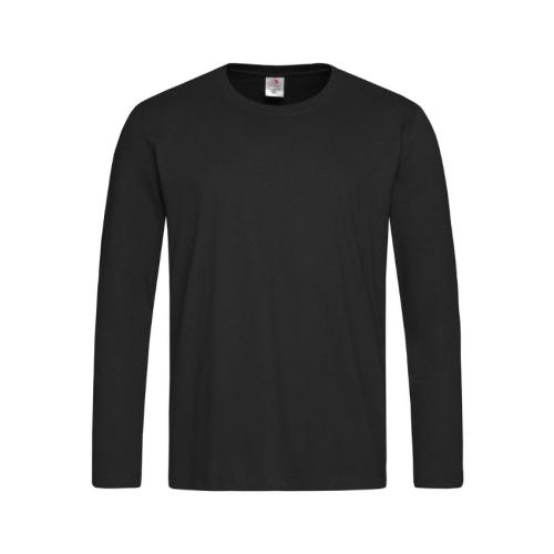 T-shirt Classic lange mouw black opal,l