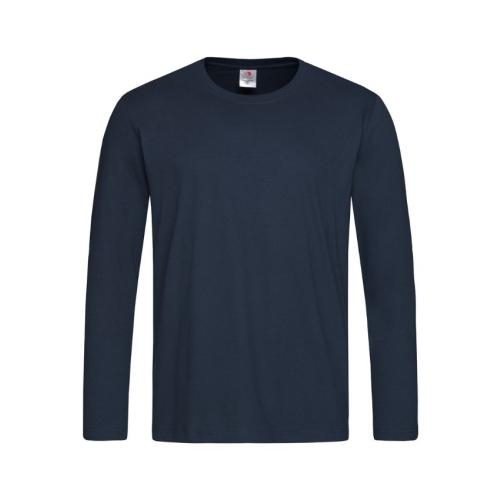 T-shirt Classic lange mouw blue midnight,l