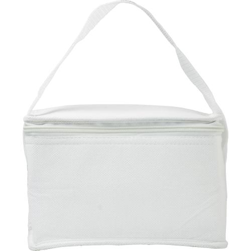 Non-woven koeltas voor 6 blikjes wit
