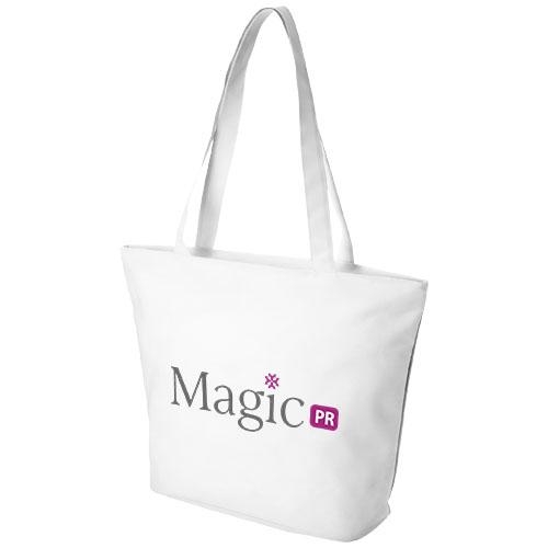 Strandtas/shopper white solid