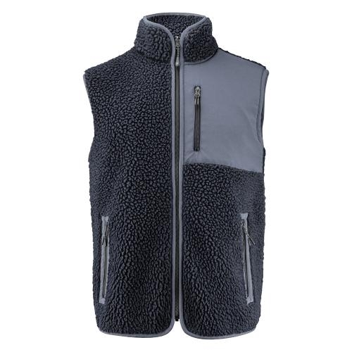 Bicolor teddy fleece bodywarmer Kingsley navy,l