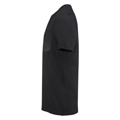 T-shirt met borstzak Walcott zwart,l
