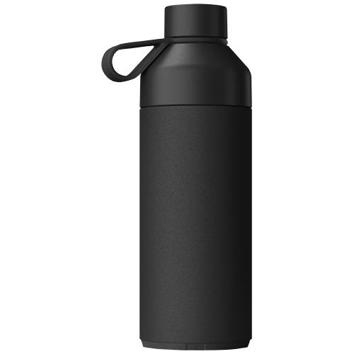 Big Ocean Bottle 1L vacuümgeïsoleerde waterfles zwart