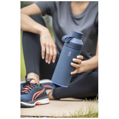 Big Ocean Bottle 1L vacuümgeïsoleerde waterfles zwart