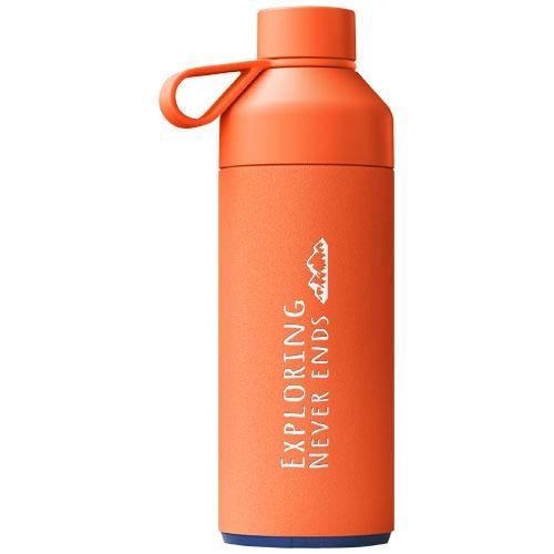 Big Ocean Bottle 1L vacuümgeïsoleerde waterfles oranje