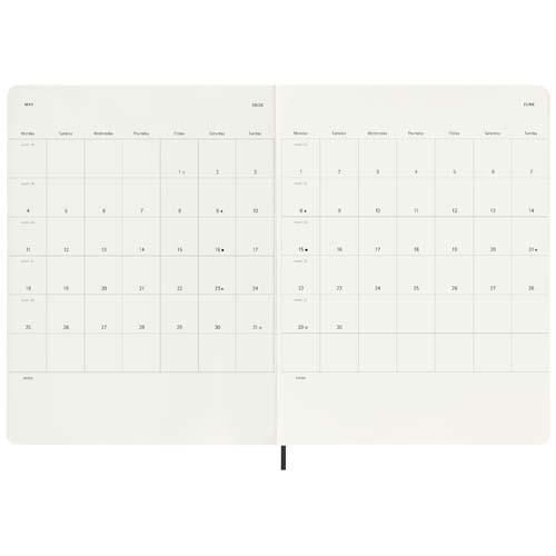 Moleskine 12M weekagenda XL zwart
