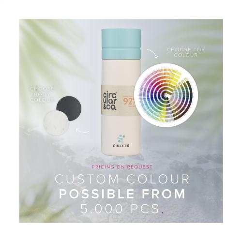 Circular&Co Reusable Bottle 600 ml waterfles zwart/blauw