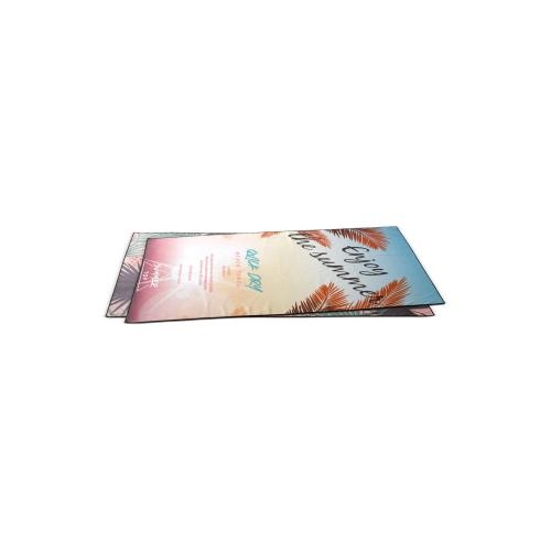Sneldrogende strandhanddoek custom print full colour