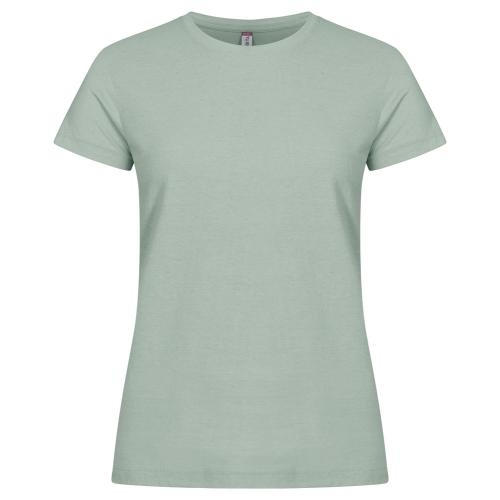 Basic dames shirt saliegroen,l