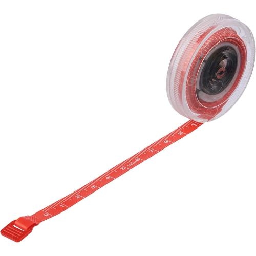 Plastic oprolbare meetlint Theo wit