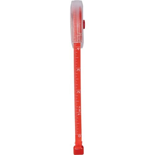 Plastic oprolbare meetlint Theo wit