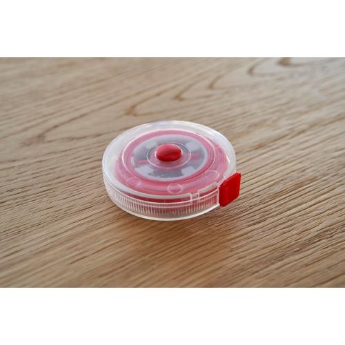 Plastic oprolbare meetlint Theo wit