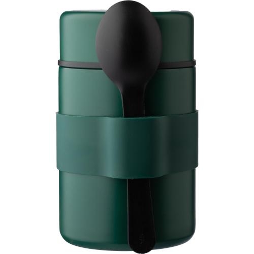 RVS dubbelwandige lunchpot Niko zwart