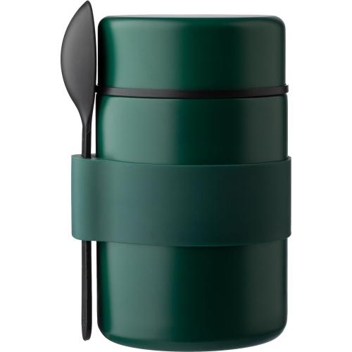 RVS dubbelwandige lunchpot Niko zwart