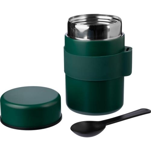 RVS dubbelwandige lunchpot Niko zwart